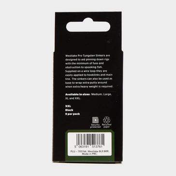 Black Westlake Tungsten Sinkers XXL