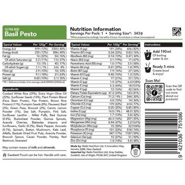 NO COLOUR Radix Basil Pesto Meal 800