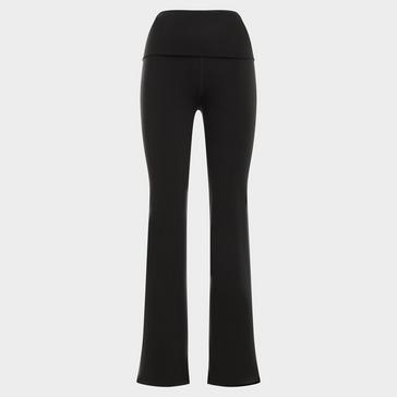 Black Nike Women's Dri-FIT High-Waist Fold-Over Trousers