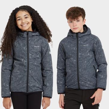 Grey REGATTA Kids' Volcanics VIII Reflective Jacket