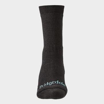 Grey Bridgedale Women's Hiking Lightweight T2 Coolmax Performance Boot Socks