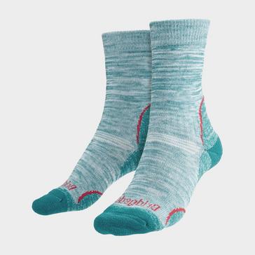Blue Bridgedale Women's Hiking Lightweight T2 Coolmax Performance Boot Socks