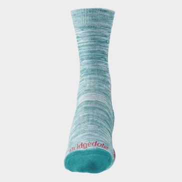 Blue Bridgedale Women's Hiking Lightweight T2 Coolmax Performance Boot Socks