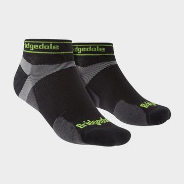 Black Bridgedale Men's Trail Running Ultralight T2 Merino Wool Sport Low Cut Socks