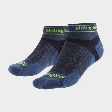 Blue Bridgedale Men's Trail Running Ultralight T2 Merino Wool Sport Low Cut Socks