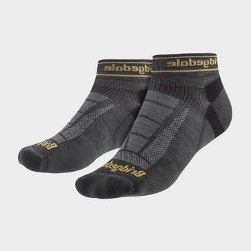 Grey Bridgedale Men's Trail Running Ultralight T2 Merino Wool Sport Low Cut Socks