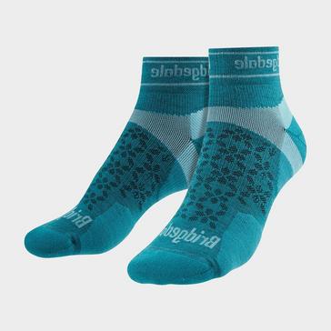 Blue Bridgedale Women's Trail Running Ultralight T2 Merino Wool Sport Low Cut Socks