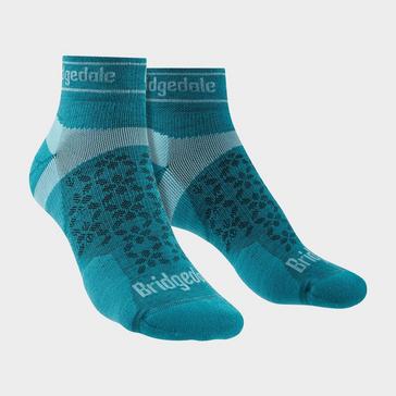 Blue Bridgedale Women's Trail Running Ultralight T2 Merino Wool Sport Low Cut Socks