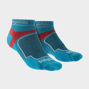 Blue Bridgedale Men's Trail Running Ultralight T2 Coolmax Sport Low Cut Socks