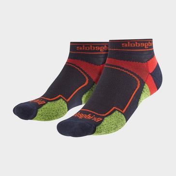 Dark Blue Bridgedale Men's Trail Running Ultralight T2 Coolmax Sport Low Cut Socks