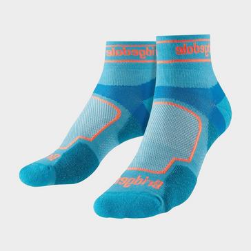 Blue Bridgedale Women's Trail Running Ultralight T2 Coolmax Sport Low Cut Socks