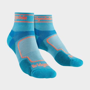 Blue Bridgedale Women's Trail Running Ultralight T2 Coolmax Sport Low Cut Socks
