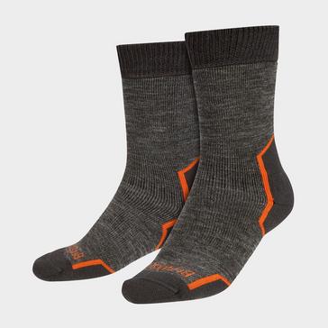 Grey Bridgedale Men's Explorer Heavyweight Merino Wool Cushioned Boot Socks