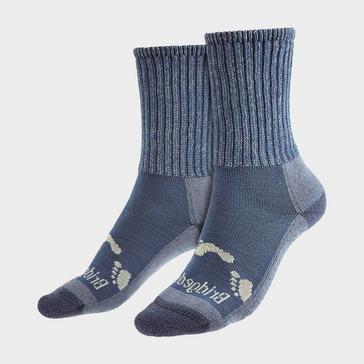 Blue Bridgedale Kids' Merino Wool Walking, Hiking & Outdoor Boot Socks