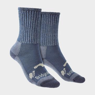 Blue Bridgedale Kids' Merino Wool Walking, Hiking & Outdoor Boot Socks