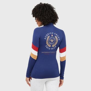 Blue Aubrion Womens Team Long Sleeved Base Layer Navy