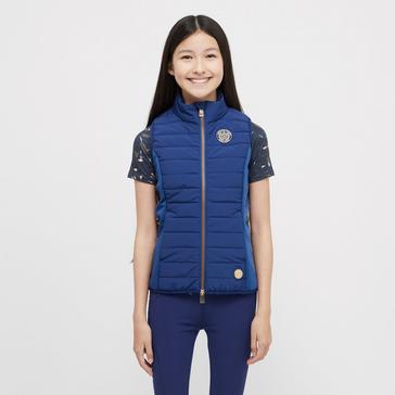 Blue Aubrion Young Rider Team Gilet Navy