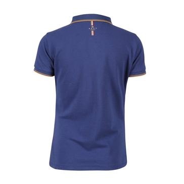 Blue Aubrion Young Rider Team Polo Shirt Navy