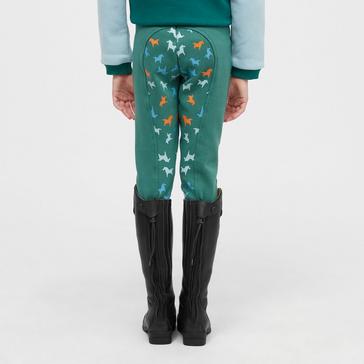 Green TIKABOO Kids Jodhpurs Green Horse