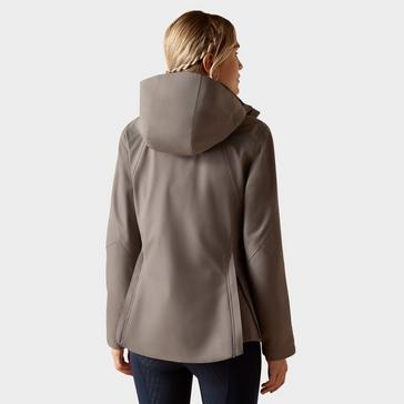 Grey Ariat Womens Coastal Waterproof Jacket Plum Grey