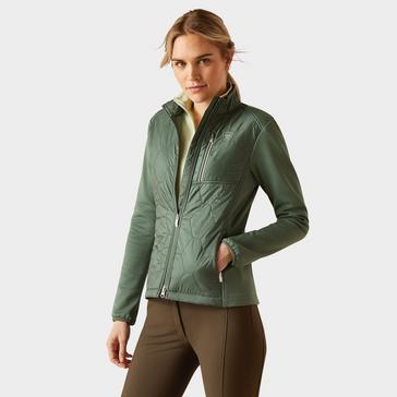 Green Ariat Womens Fusion Insulated Jacket Duck Green