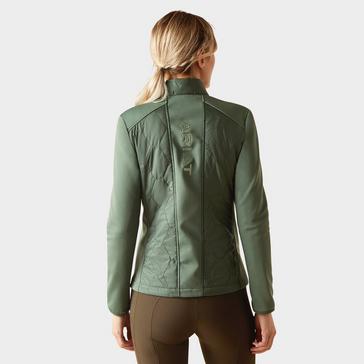 Green Ariat Womens Fusion Insulated Jacket Duck Green