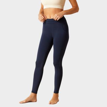 Blue Ariat Womens Eos 2.0 Full Seat Tights Navy Eclipse