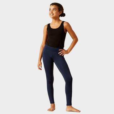 Blue Ariat Kids Eos 2.0 Full Seat Tights Navy