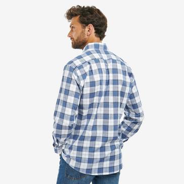 Multi Barbour Mens Broxfield Regular Checked Shirt Classic Blue