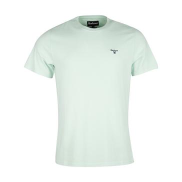 Green Barbour Mens Essential Sports T-Shirt Dusty Mint