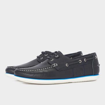 Blue Barbour Mens Wake Boat Shoes Navy