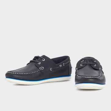 Blue Barbour Mens Wake Boat Shoes Navy