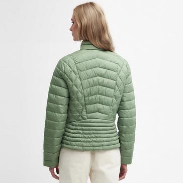 Green Barbour Womens Clematis Quilted Jacket Bayleaf