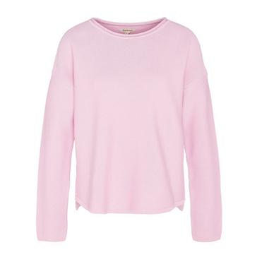 Pink Barbour Womens Marine Knitted Jumper Mallow Pink