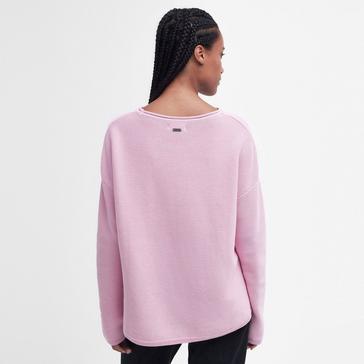 Pink Barbour Womens Marine Knitted Jumper Mallow Pink