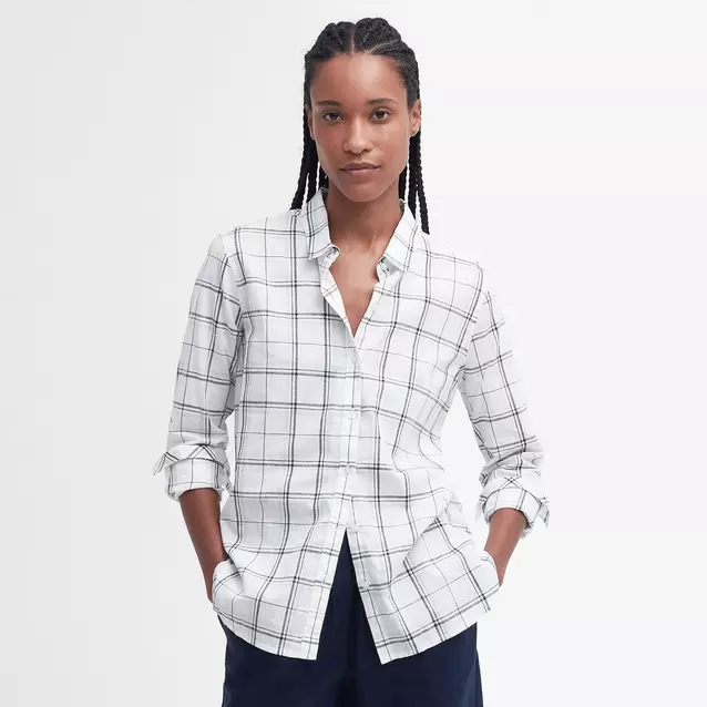 (取寄) バブアー レディース シーグロー シャツ Barbour women Seaglow Shirt Navy Check Amazon.com: Barbour Women's Seaglow Shirt, Navy Check