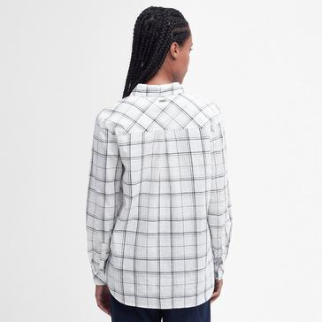 White Barbour Womens Seaglow Shirt Cloud/Bayleaf