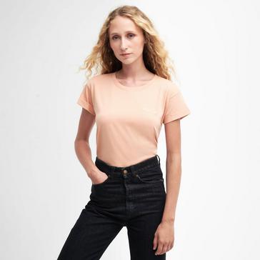 Orange Barbour Womens Kenmore T-Shirt Soft Apricot