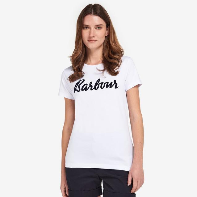 Barbour t shirt womens hot sale navy