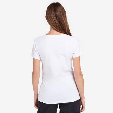 White Barbour Womens Otterburn T-Shirt White/Navy