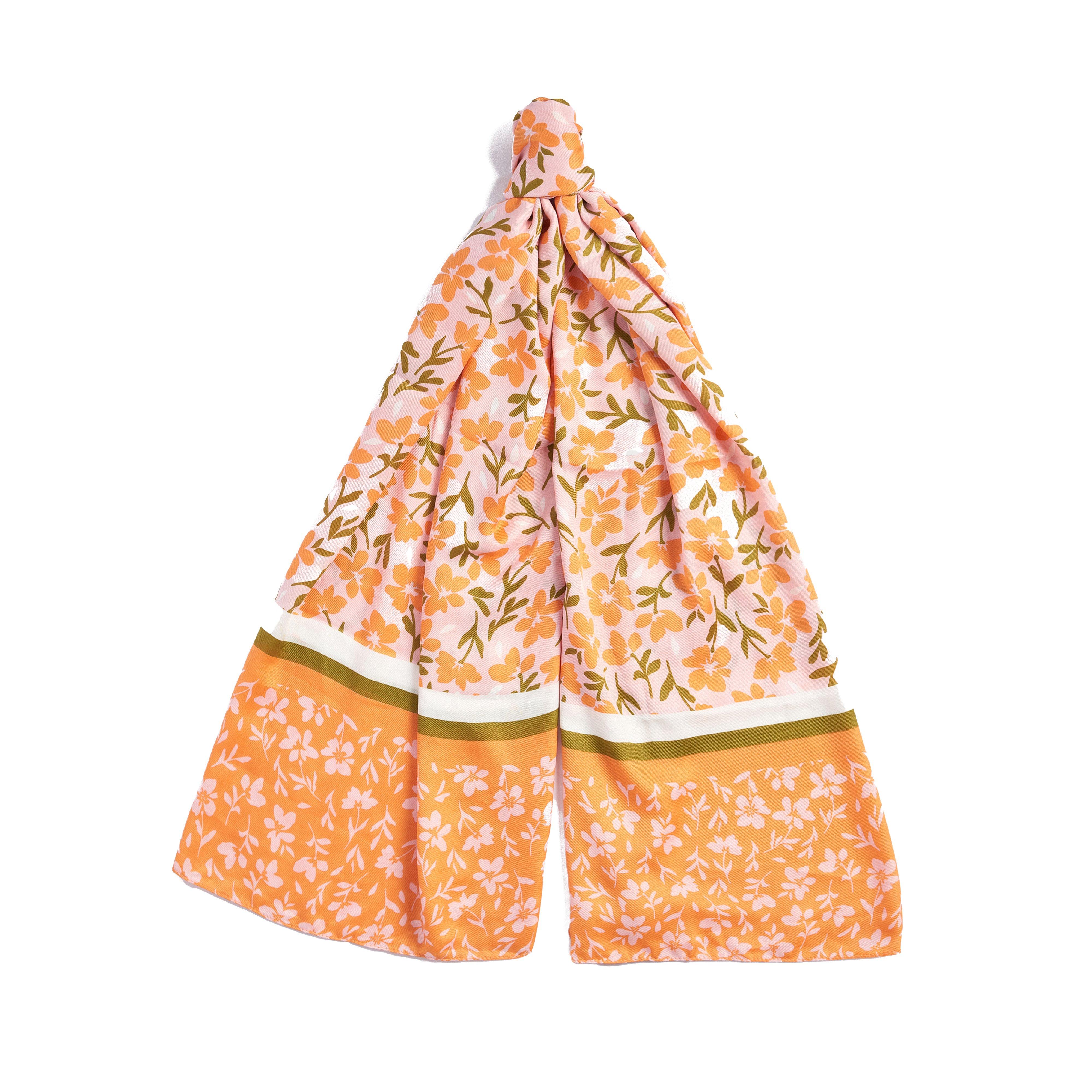 Womens Kelley Floral Scarf Apricot Crush