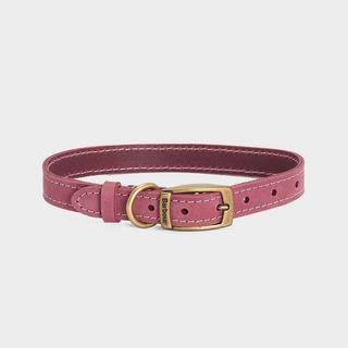 Leather Dog Collar Classic Pink