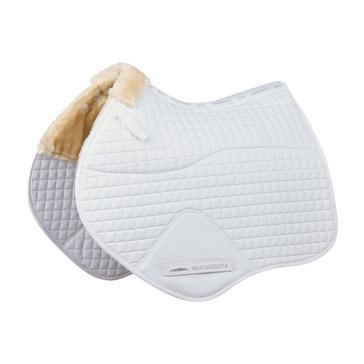 White WeatherBeeta Prime Comfy Fleece Jump Saddle Pad White