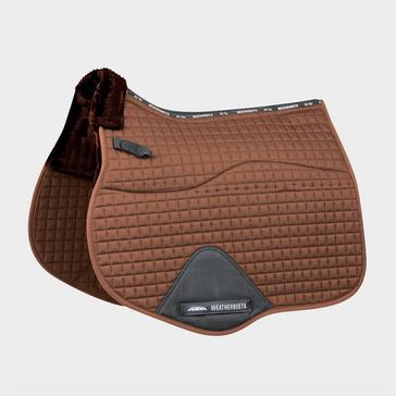 Brown WeatherBeeta Prime Comfy Fleece All Purpose Saddle Pad Brown