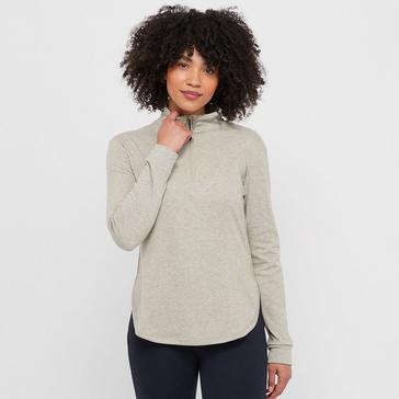 Green WeatherBeeta Womens London Long Sleeve Top Dusty Olive