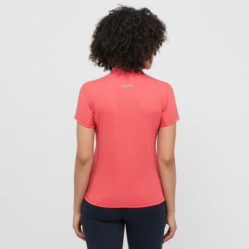 Red WeatherBeeta Womens Rome Short Sleeved Riding Top Bittersweet Red