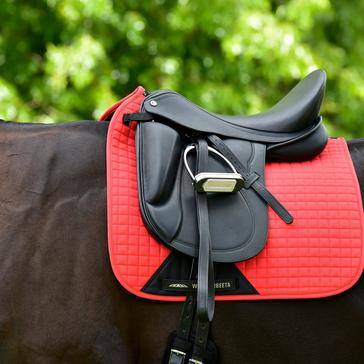 Red WeatherBeeta Prime Dressage Saddle Pad Bittersweet Red