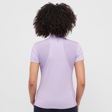 Purple Dublin Womens Tabby Short Sleeved Riding Top Mauve