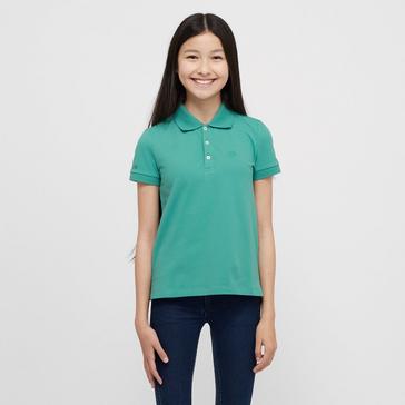 Green Dublin Kids Darcy Short Sleeved Polo Dusty Turquoise