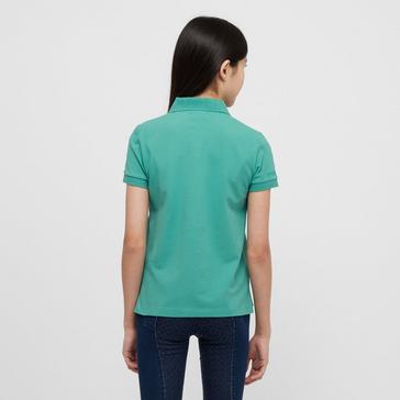 Green Dublin Kids Darcy Short Sleeved Polo Dusty Turquoise